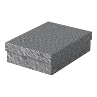 Produktbild för Esselte - presentkartong - medelstor - 36 cm x 26.5 cm x 10 cm - grå - paket med 3