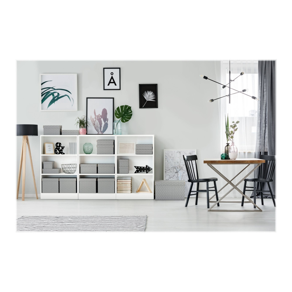 Produktbild för Esselte - presentkartong - medelstor - 36 cm x 26.5 cm x 10 cm - grå - paket med 3