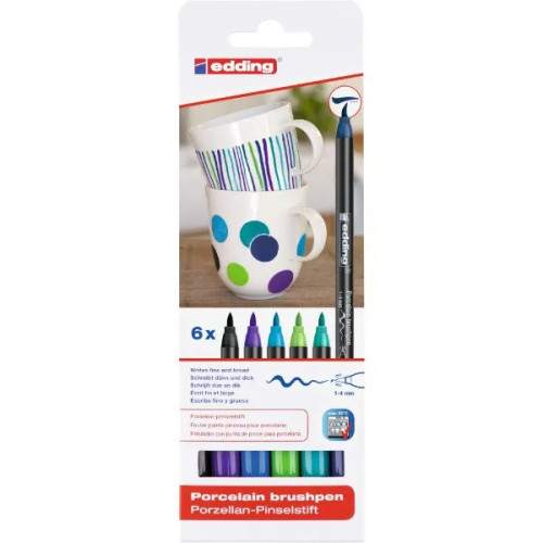 edding Edding 4200 Porslinspensel Cool Colours