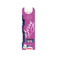 Produktbild för Fineliner Pentel SES15B-4 Brush Sign Pen BERRY