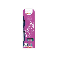 Produktbild för Fineliner Pentel SES15B-4 Brush Sign Pen BERRY