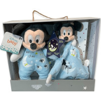 Produktbild för Simba Mickey Mouse Glow-in-the-Dark plysch & komfortfilt (pr...