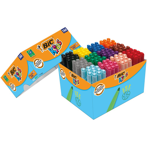 BIC Tuschpennor, BIC Kids Visacolor XL, assorterade färger, förp...