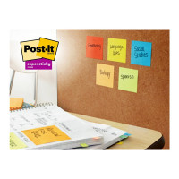Produktbild för Post-it Super Sticky 655-6SS-PLAY - anteckningar - 127 x 76 mm - 540 ark (6 x 90)