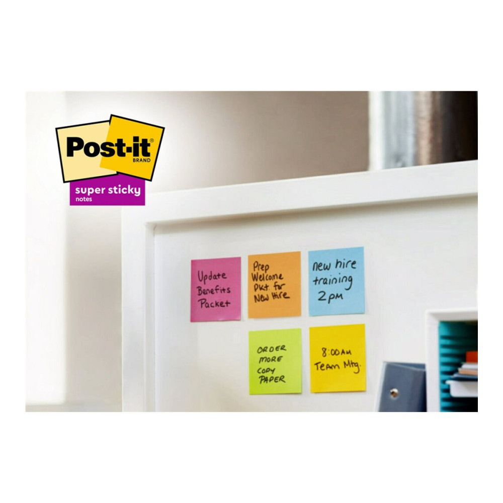 Produktbild för Post-it Super Sticky 655-6SS-PLAY - anteckningar - 127 x 76 mm - 540 ark (6 x 90)