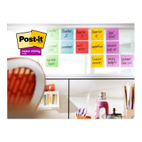 Produktbild för Post-it Super Sticky 655-6SS-PLAY - anteckningar - 127 x 76 mm - 540 ark (6 x 90)