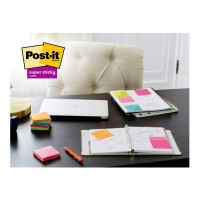 Produktbild för Post-it Super Sticky 655-6SS-PLAY - anteckningar - 127 x 76 mm - 540 ark (6 x 90)