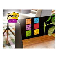 Produktbild för Post-it Super Sticky 655-6SS-PLAY - anteckningar - 127 x 76 mm - 540 ark (6 x 90)