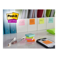 Produktbild för Post-it Super Sticky 655-6SS-PLAY - anteckningar - 127 x 76 mm - 540 ark (6 x 90)