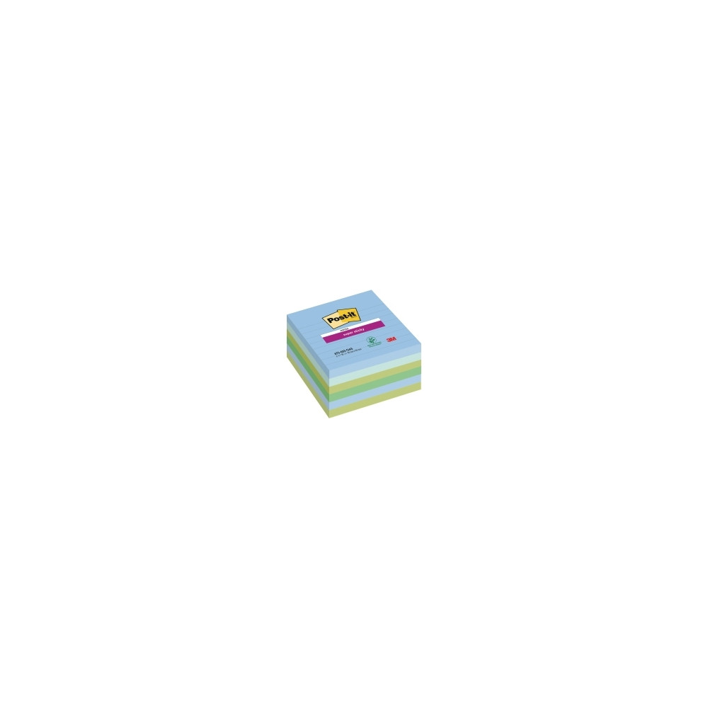 Produktbild för Post-It Super Sticky Notes Oasis, 101 x 101 mm, pakke a 6 st...