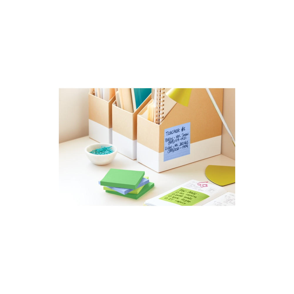 Produktbild för Post-It Super Sticky Notes Oasis, 101 x 101 mm, pakke a 6 st...