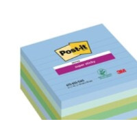 Produktbild för Post-It Super Sticky Notes Oasis, 101 x 101 mm, pakke a 6 st...