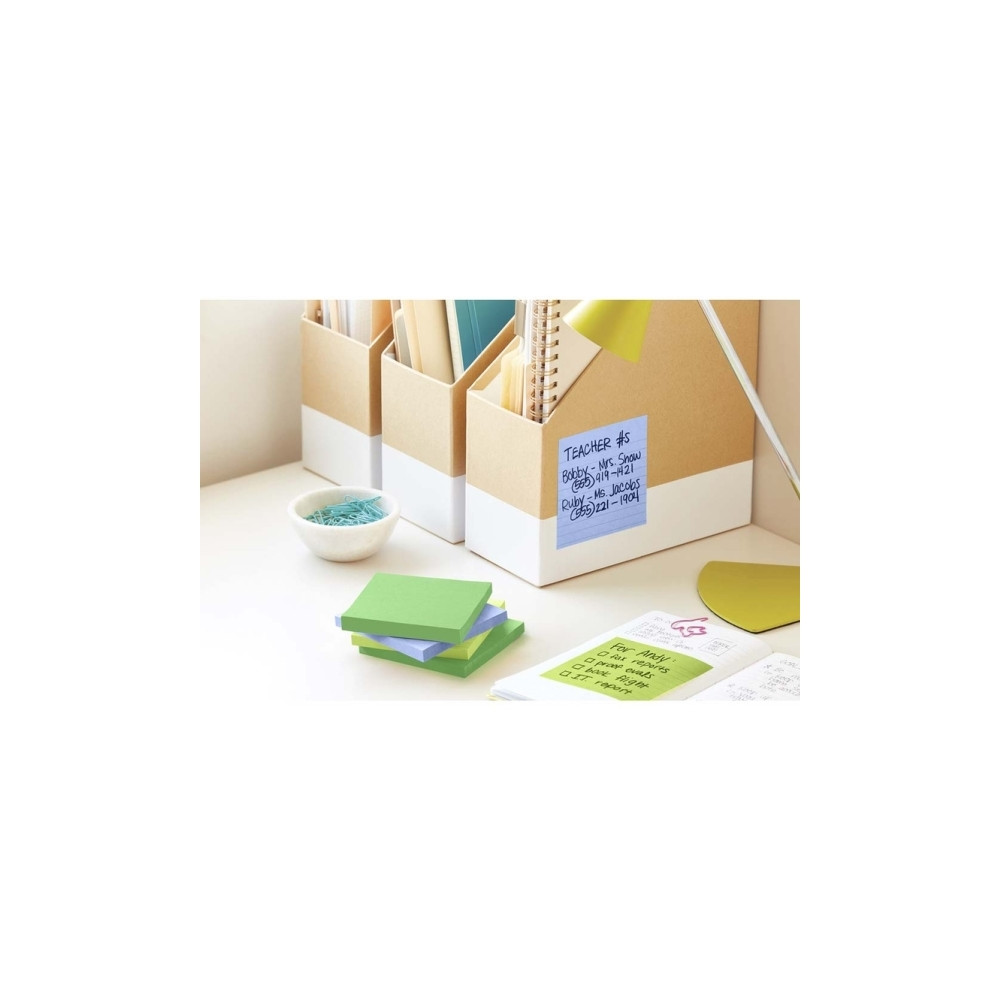 Produktbild för Post-It Super Sticky Notes Oasis, 101 x 101 mm, pakke a 6 st...