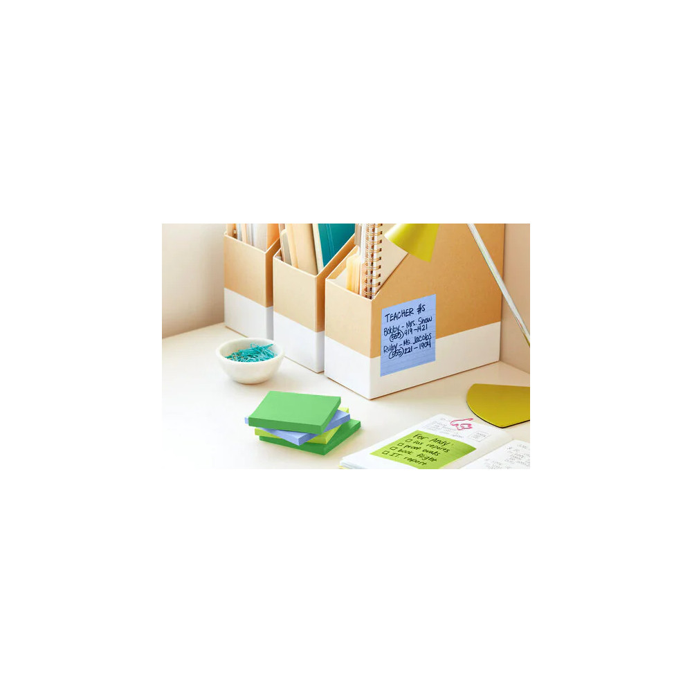 Produktbild för Post-It Super Sticky Notes Oasis, 101 x 101 mm, pakke a 6 st...