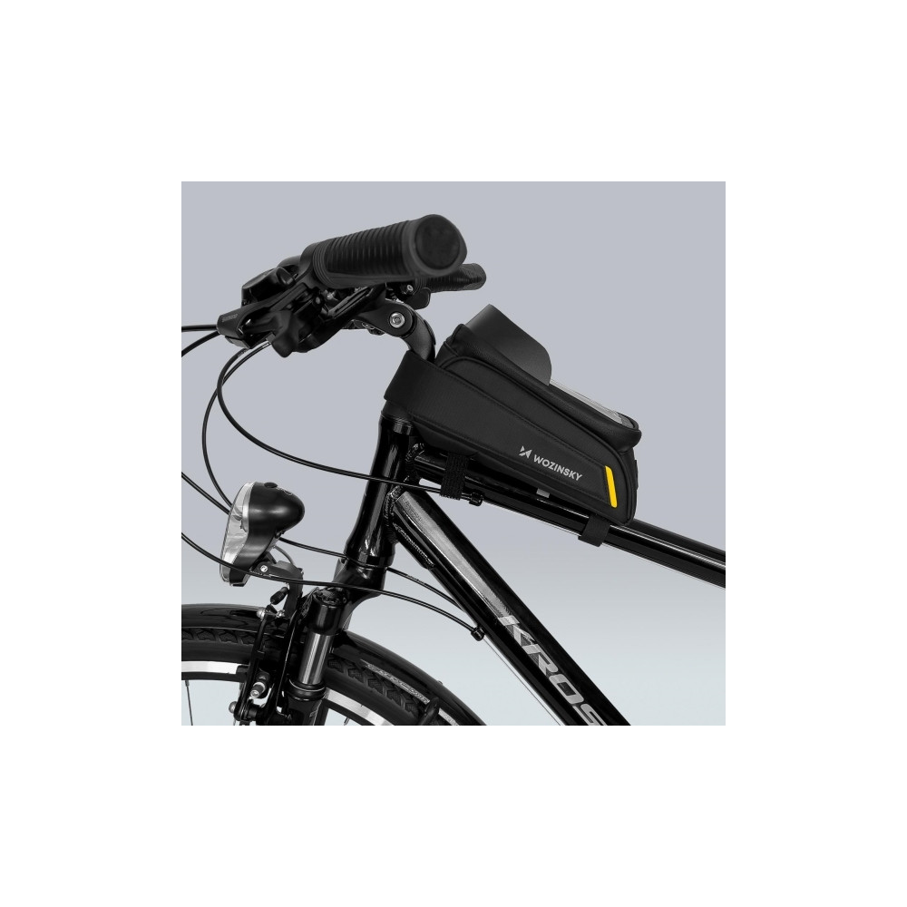 Produktbild för Wozinsky ramväska för cykel med telefonväska 1l svart (WBB25...