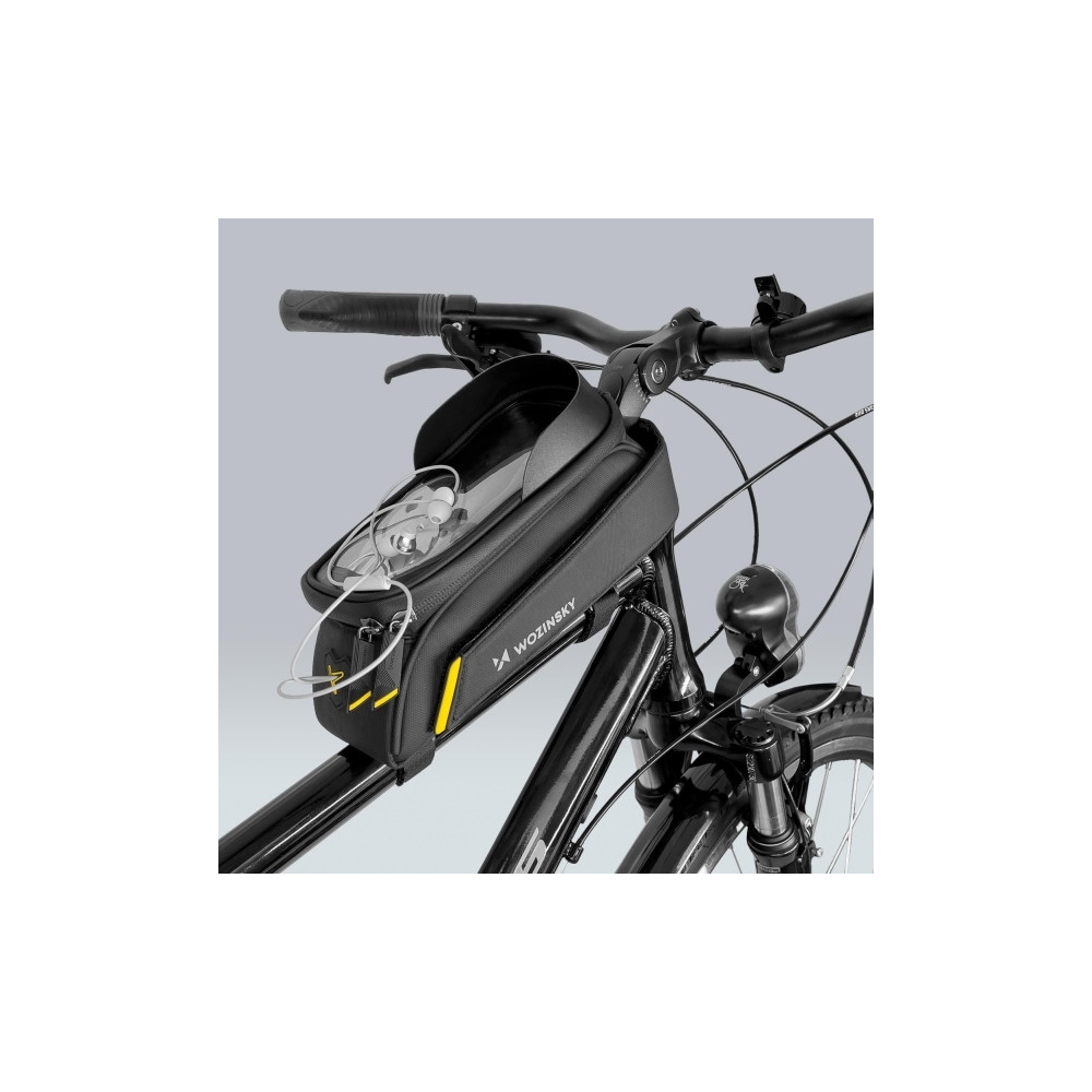 Produktbild för Wozinsky ramväska för cykel med telefonväska 1l svart (WBB25...