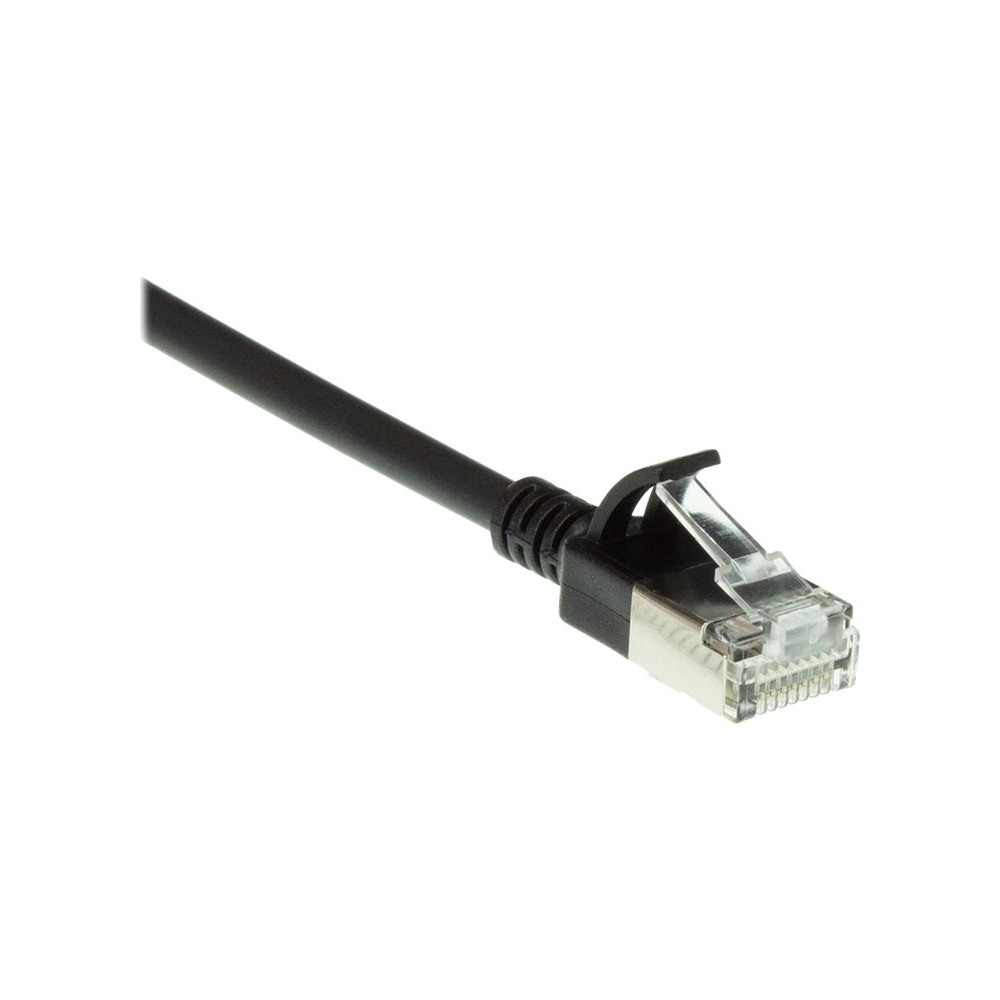 Produktbild för ACT patch-kabel - 2 m - svart, RAL 9011