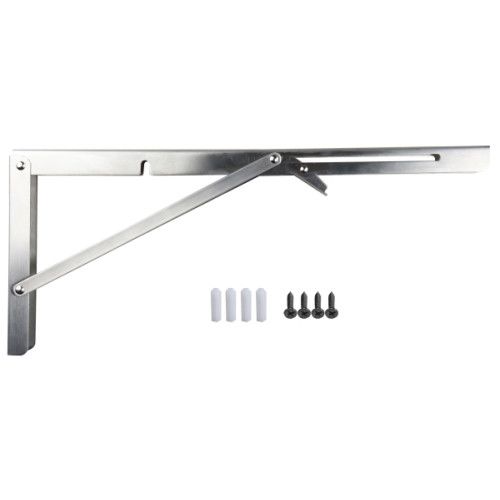 Home>It Home&gtit® vikbart hyllbeslag 300 x 170 mm 150 kg rostfritt...