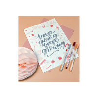 Produktbild för STABILO Pen 68 Brush ARTY - fiberspetspenna - blå, blågrön, brun, mörkröd, gul, yellow red, grön jord, grön, ljusblå, ljusgrön, ljusröd, lövgrön, mörklila, medium gray, ocher dark, orange, plommon, pistasch, preussiskt blå, karmosinröd, rosa, roströd, ler