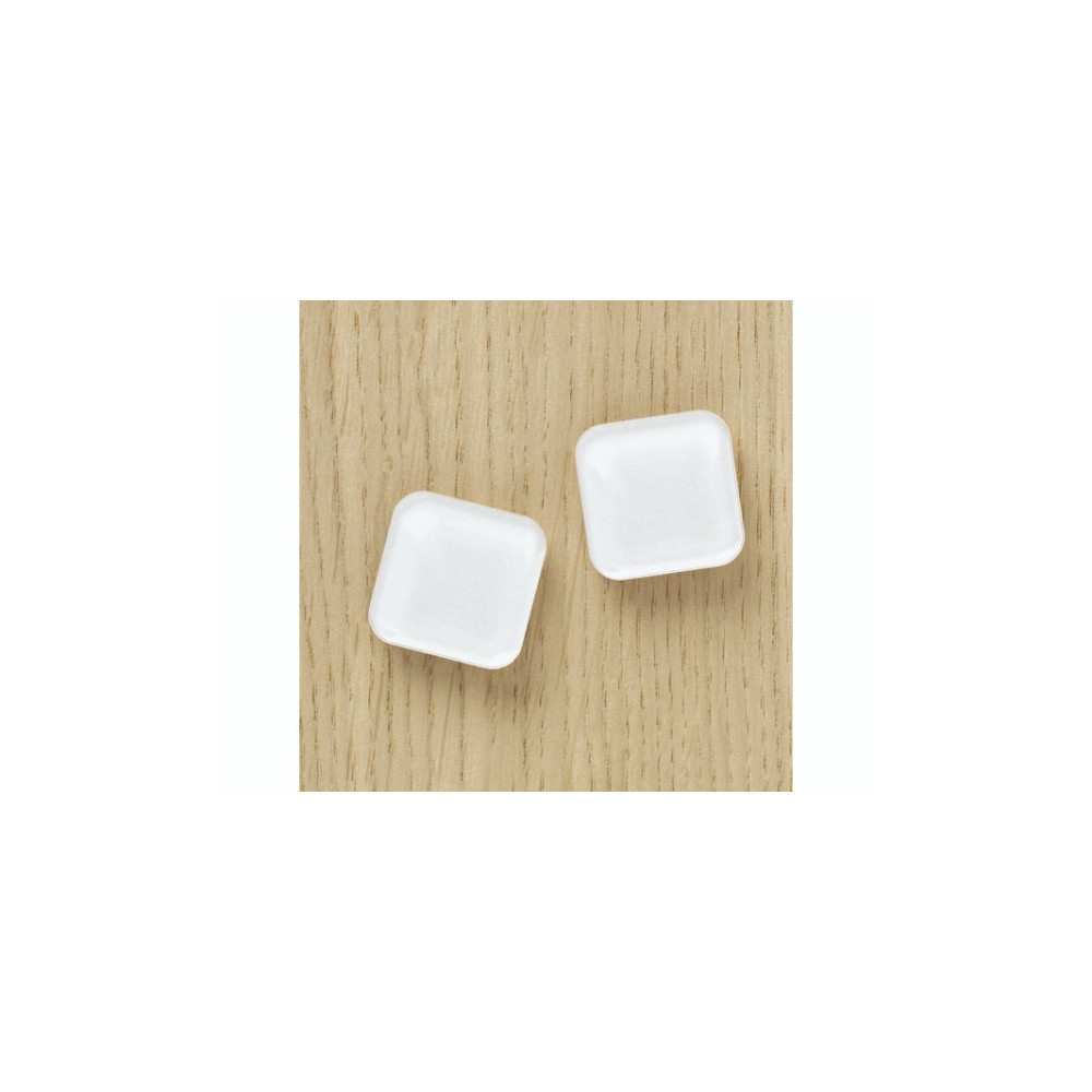 Produktbild för Super Stærke Magneter' akryl hvid 2,5 x 2,5 cm