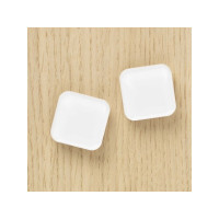 Produktbild för Super Stærke Magneter' akryl hvid 2,5 x 2,5 cm