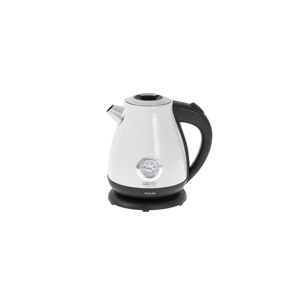 Produktbild för Camry Premium CR 1344W, 1,7 l, 2200 W, Vit, Svart, Rostfritt...