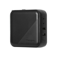Produktbild för Targus strömadapter - GaN - 2 x USB-C, 2 x 9-stifts USB typ A - 100 watt