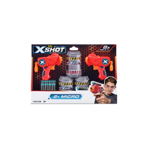 XSHOT ZURU X-Shot Excel Double Micro Foam Dart Blaster set (8 dart...