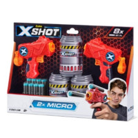 Produktbild för ZURU X-Shot Excel Double Micro Foam Dart Blaster set (8 dart...