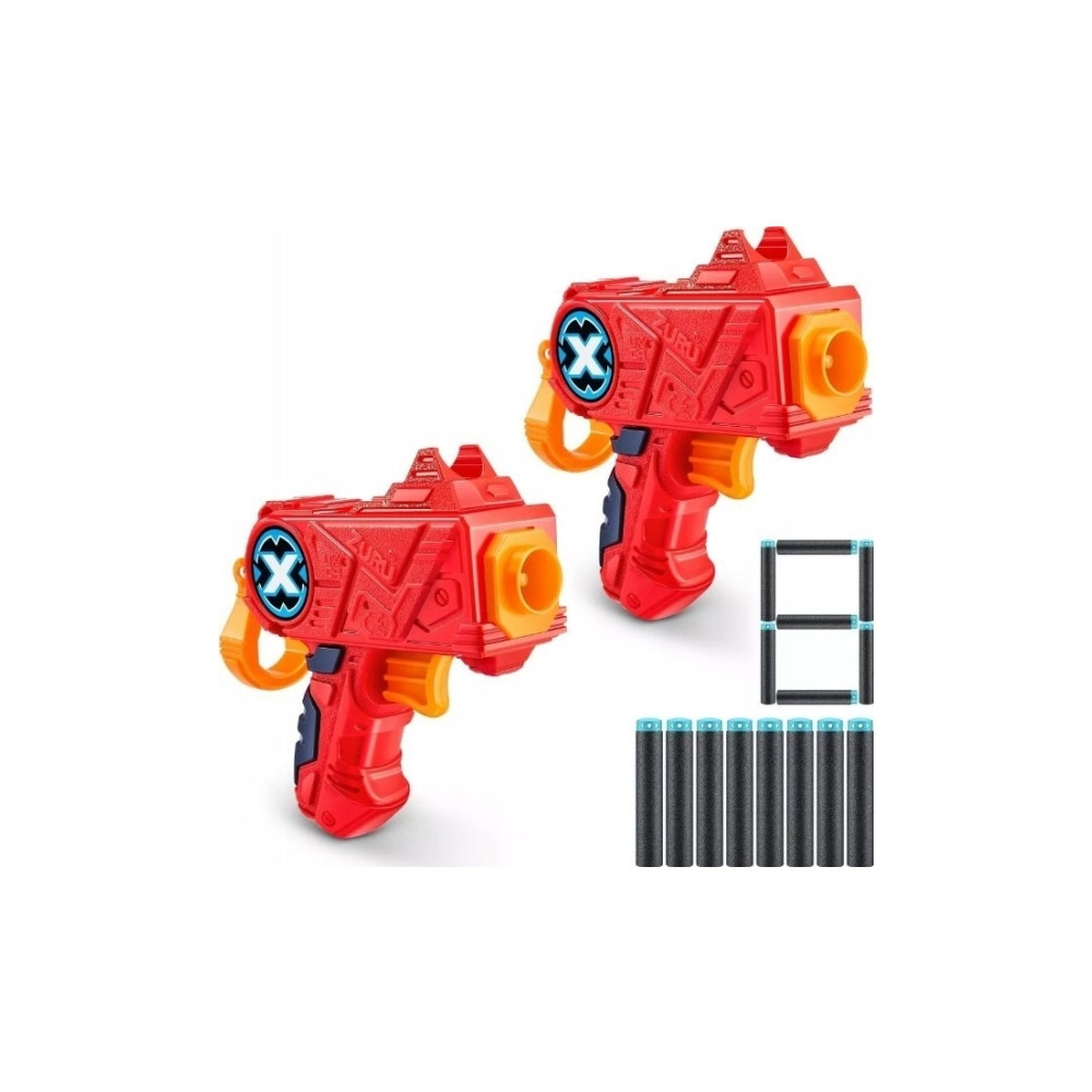 Produktbild för ZURU X-Shot Excel Double Micro Foam Dart Blaster set (8 dart...