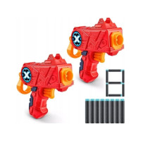 Produktbild för ZURU X-Shot Excel Double Micro Foam Dart Blaster set (8 dart...