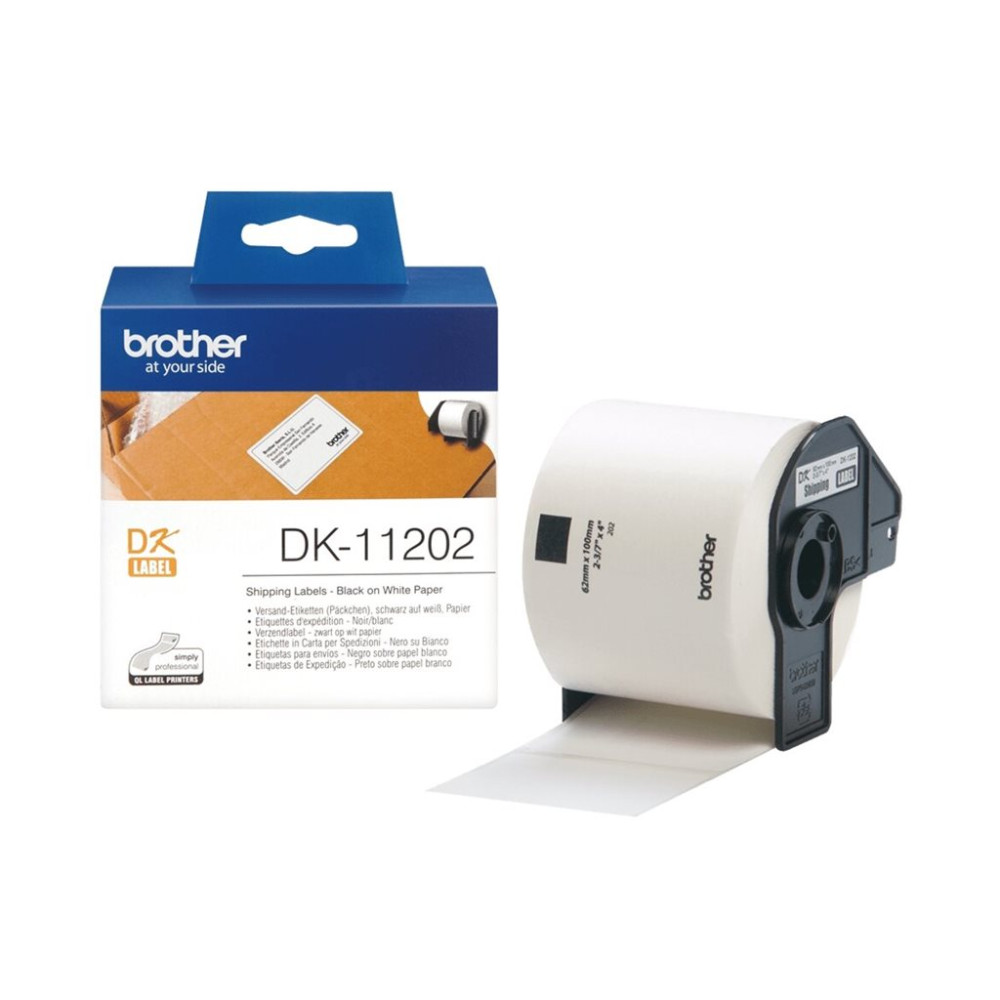 Produktbild för Brother DK-11202 - transportetiketter - 300 etikett (er) - 62 x 100 mm