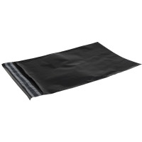Produktbild för Fraktpåsar PE svart 230x325 mm