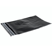Produktbild för Fraktpåsar PE svart 230x325 mm