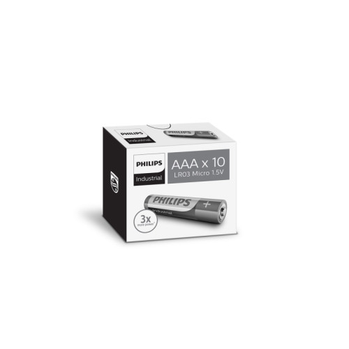 Philips PHILIPS batteri industrial alkaline AAA 10-pack