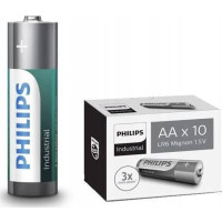Produktbild för Philips industrial alkaline-batterier AA 10-pack