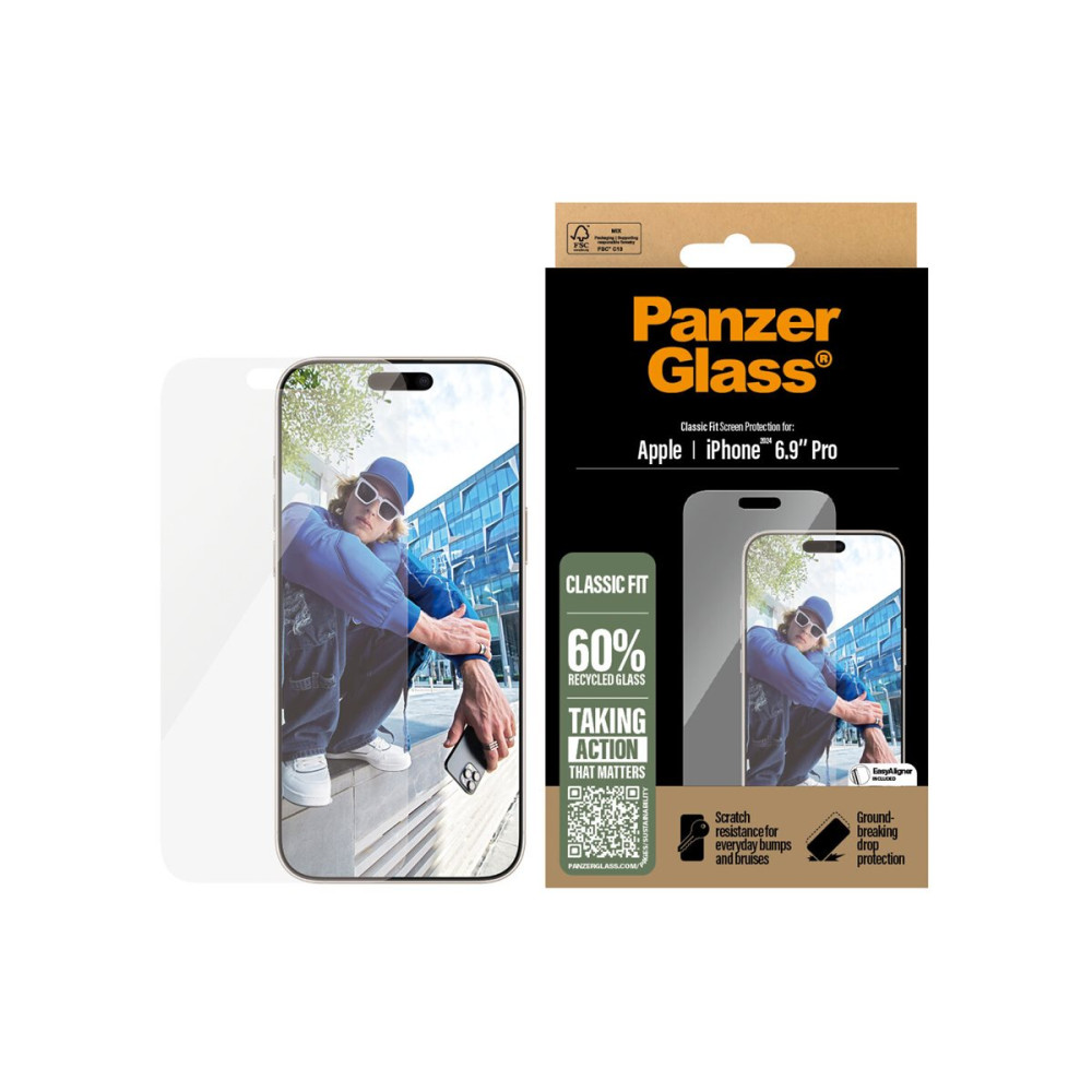 Produktbild för PanzerGlass - skärmskydd för mobiltelefon - klassisk passning