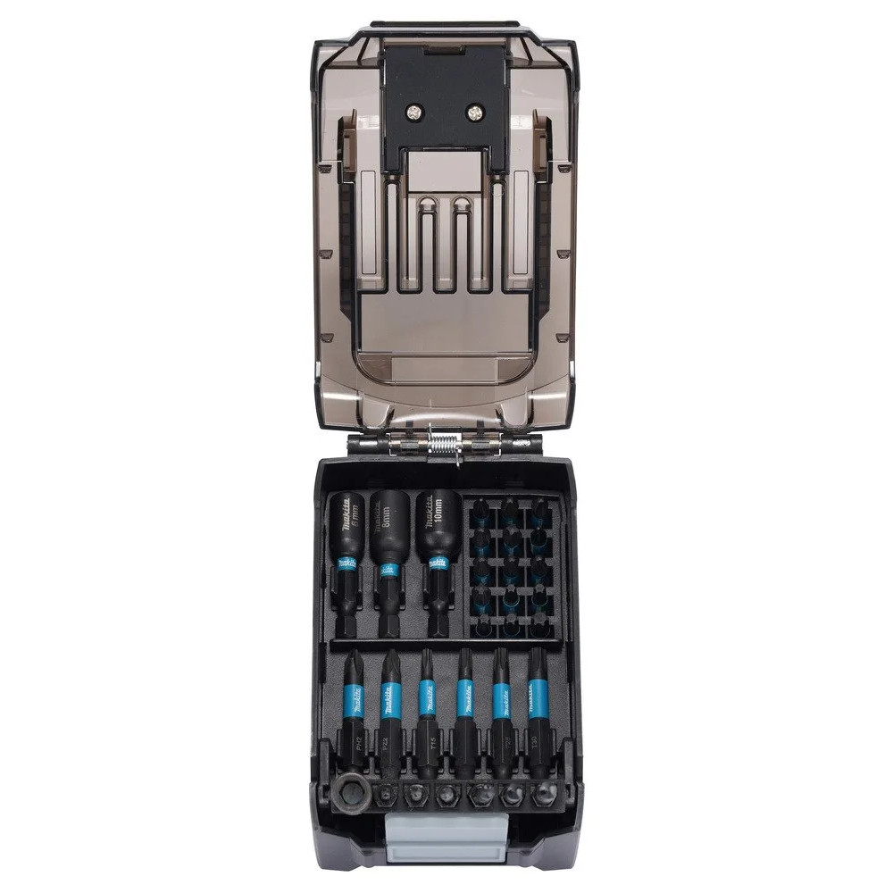 Produktbild för mAKITA E-22850 31-delars sats med vridbara bits och borrkron...