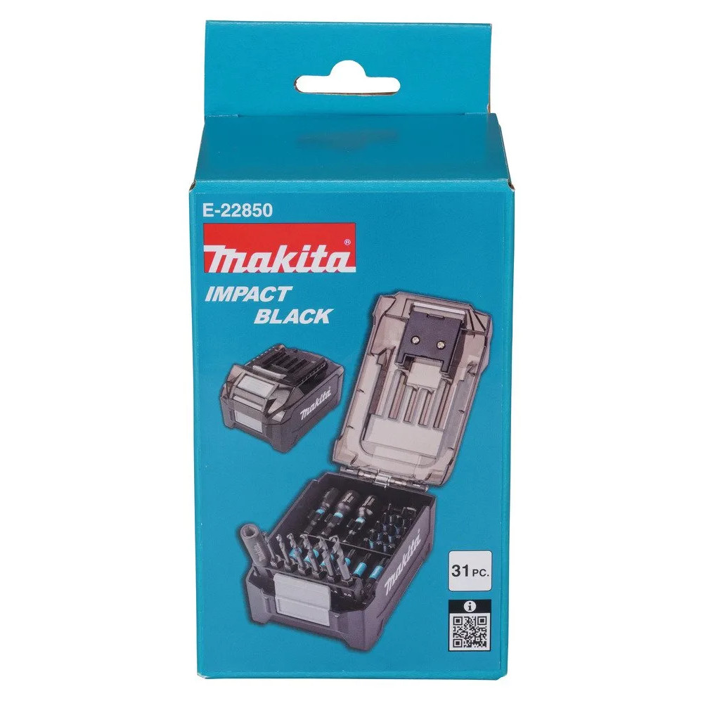 Produktbild för mAKITA E-22850 31-delars sats med vridbara bits och borrkron...