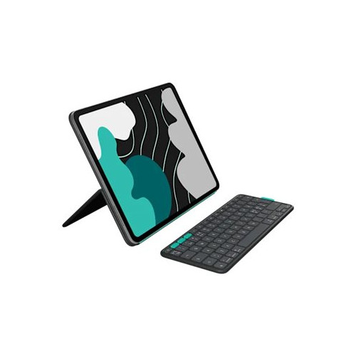 Logitech Logitech Flip Folio - tangentbord och foliefodral full size - QWERTY - nordiskt (danska/finska/norska/svenska) - grafit Inmatningsenhet