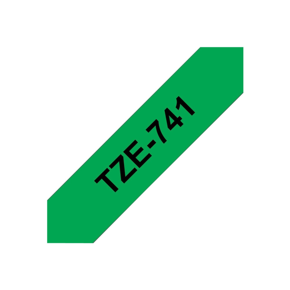 Produktbild för Brother TZe-741 - bandlaminat - 1 kassett(er) - Rulle (1,8 cm x 8 m)