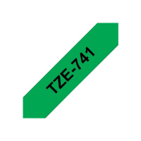 Produktbild för Brother TZe-741 - bandlaminat - 1 kassett(er) - Rulle (1,8 cm x 8 m)