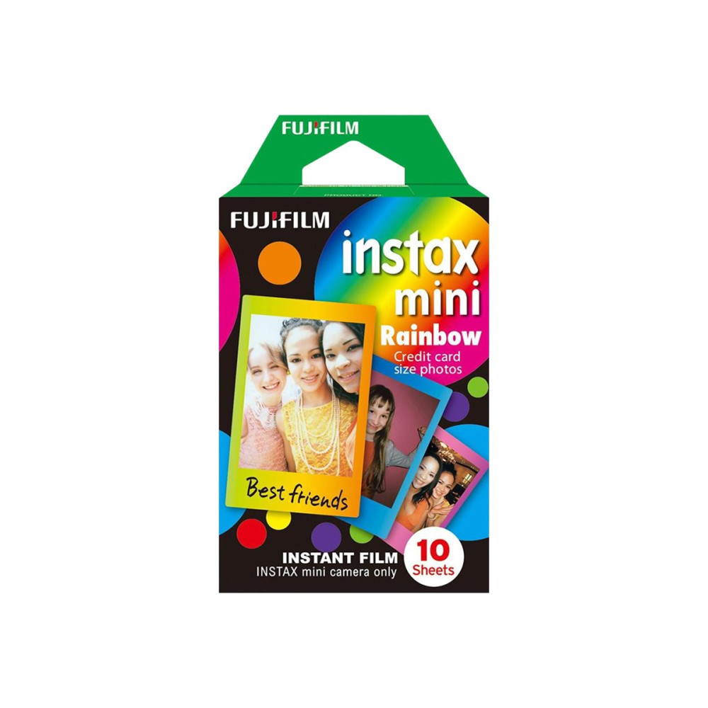 Produktbild för Fujifilm Instax Mini Rainbow färgfilm för snabbframkallning - ISO 800 - 10