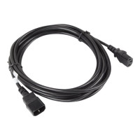 Produktbild för Lanberg - strömkabel - power IEC 60320 C13 till IEC 60320 C14 - 5 m