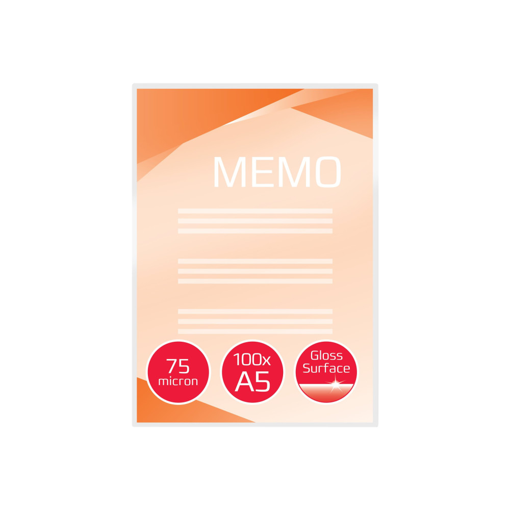 Produktbild för GBC Document - 100-pack - högglänsande - lamineringsfickor