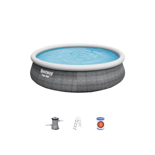 Bestway Bestway Fast Set Pool Set 457 x 107 cm med pump och stege 12...