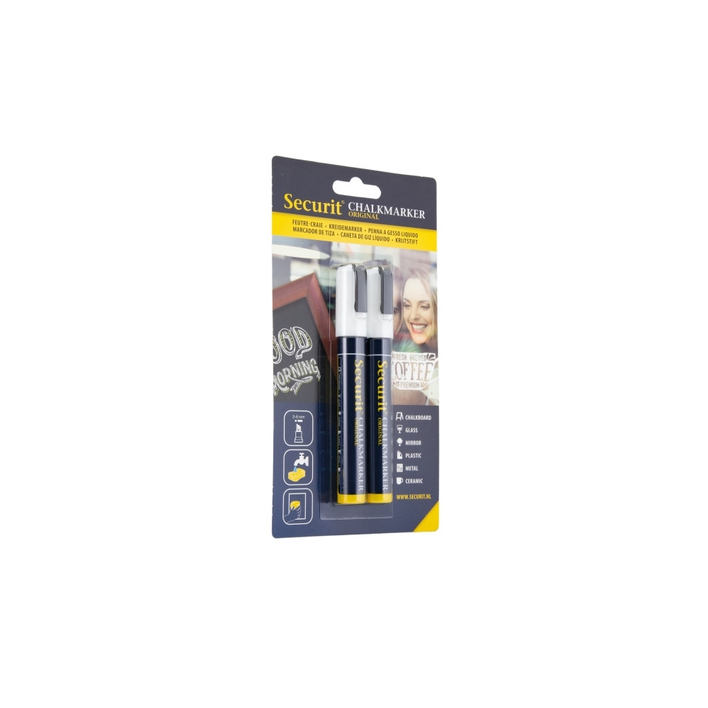 Produktbild för Securit BL-SMA510-WT, 2 styck, Vit, Svart, Vit, Blå, Vit, 6...