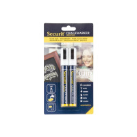 Produktbild för Securit BL-SMA510-WT, 2 styck, Vit, Svart, Vit, Blå, Vit, 6...