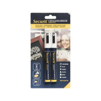Produktbild för Securit BL-SMA510-WT, 2 styck, Vit, Svart, Vit, Blå, Vit, 6...