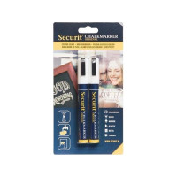 Produktbild för Securit BL-SMA510-WT, 2 styck, Vit, Svart, Vit, Blå, Vit, 6...
